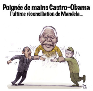 Obama, Castro, Cuba, Mandela, USA, réconciliation