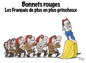 Grincheux, France, bonnets rouges, Hollande, Blanche neige, nains,