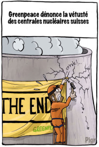 Greenpeace, centrale nucléaire, Fessenheim, Muhleberg