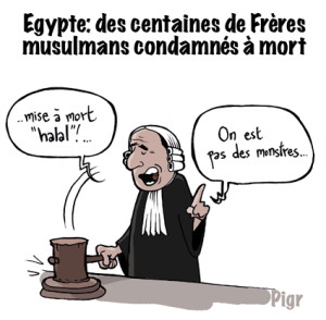 Halal, Egypte, condamnation à mort, frères musulmans