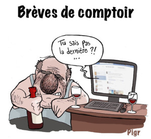 Brèves de comptoire, alcool, réseau sociaux