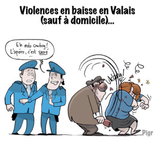 Violences domestiques, police, Valais,